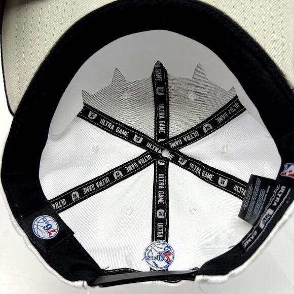NBA Philadelphia 76ers Logo Hat Men White Ultra Game Adjustable Snapback NEW - Picture 10 of 10